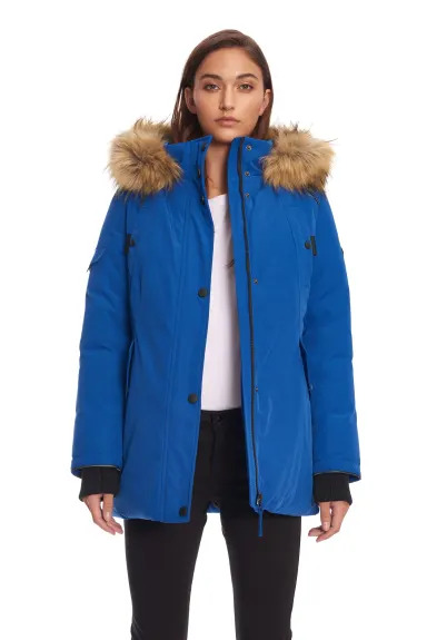 Alpine North - GLACIER | Veste d’hiver type parka femme recyclée duvet végan