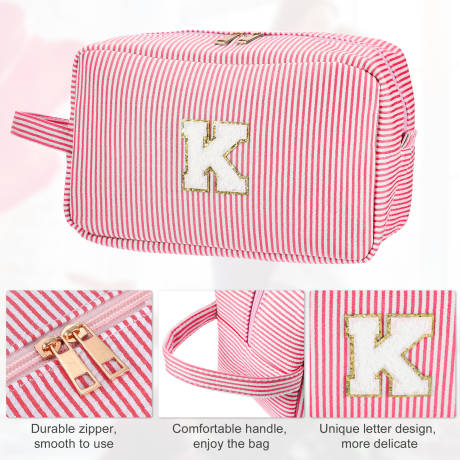 Unique Bargains- Letter K Cosmetic Travel Makeup Bag Organizer