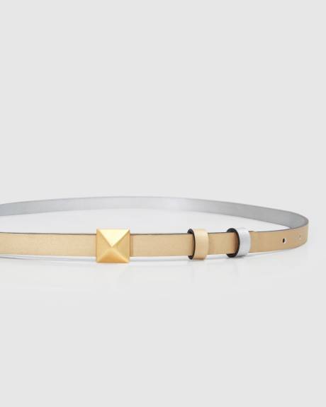 Belle & Bloom Cleopatra Pyramid Stud Leather Belt