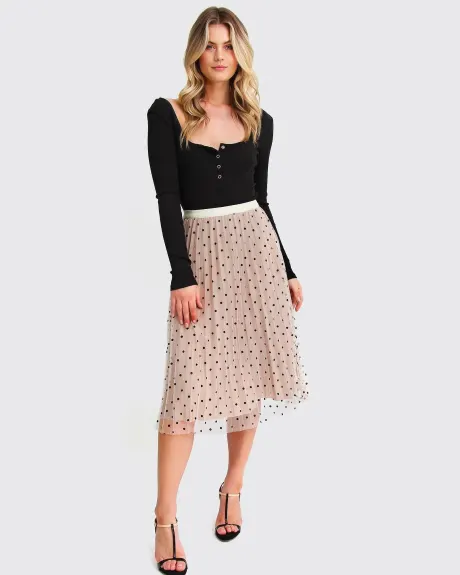 Belle & Bloom Mixed Feeling Reversible Skirt