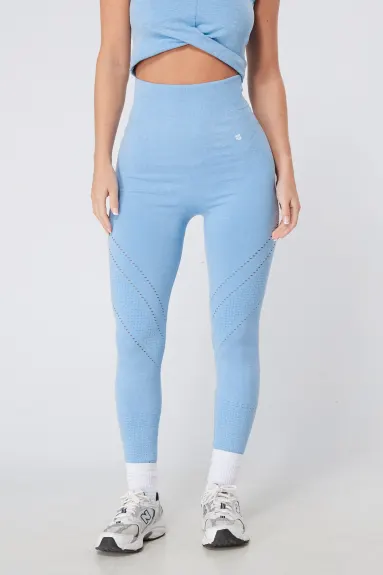 Twill Active Seamless Marl Laser cut Leggings