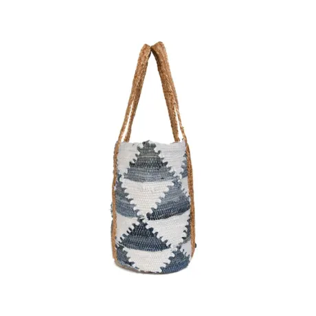 Aaron Leather Goods-Wild Weave Jute Tote Bag