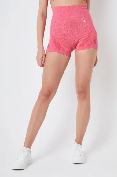 Twill Active Seamless Marl Laser cut Shorts