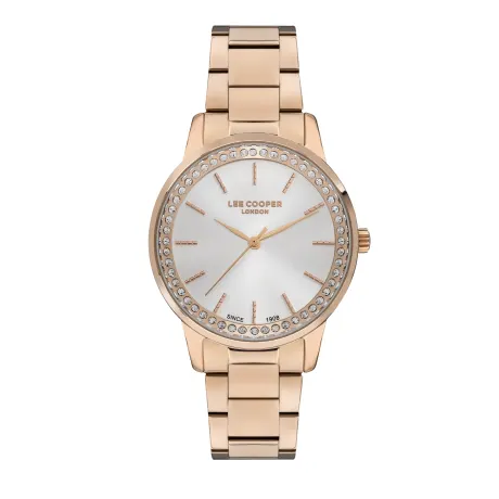 LEE COOPER-Montre Dames Rosé 34mm Cadran Argent