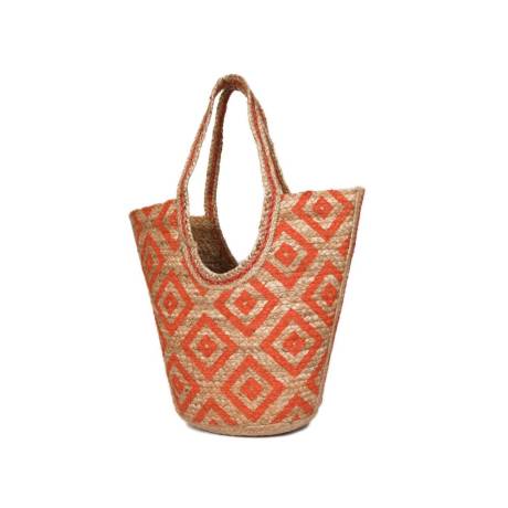 Aaron Leather Goods-Eco Luxe Tote Organic Jute Tote Bag