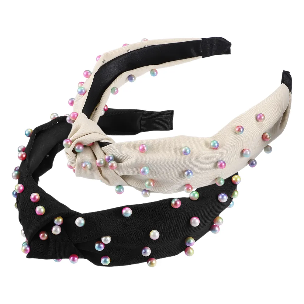 Unique Bargains- 2 Pcs Colorful Knotted Headband