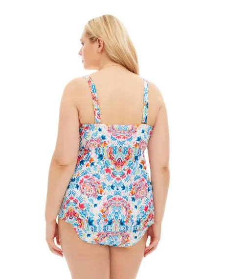 Always for Me - Festival Plus Size Tankini Top With Matching Tankini Bottom