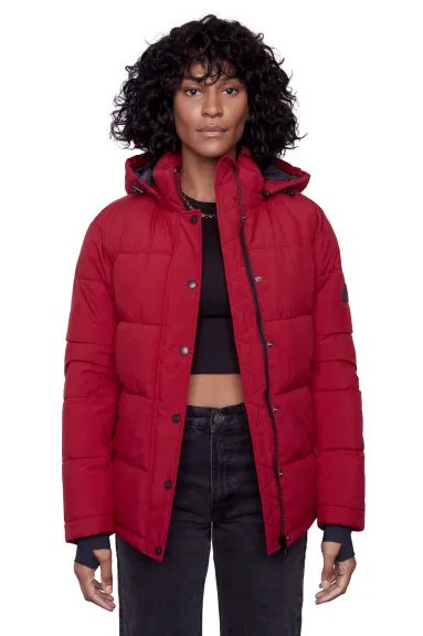 Alpine North Women's - FORILLON | Vegan Down Recycled Short Quilted Puffer Jacket