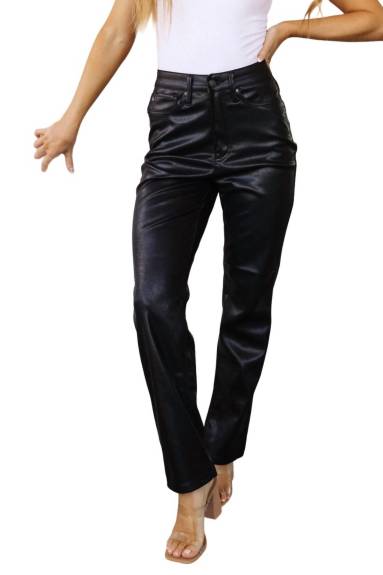 Judy Blue Control Top Pantalon en faux cuir