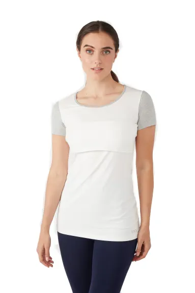 Nia Short Sleeves Round Neck Nursing Top - Modern Eternity Maternity