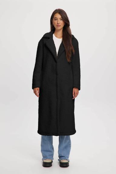 Noize - Franny Long Vegan Sherpa Coat