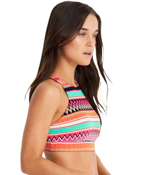 Seafolly Soutien-gorge de sport à col montant Low Impact