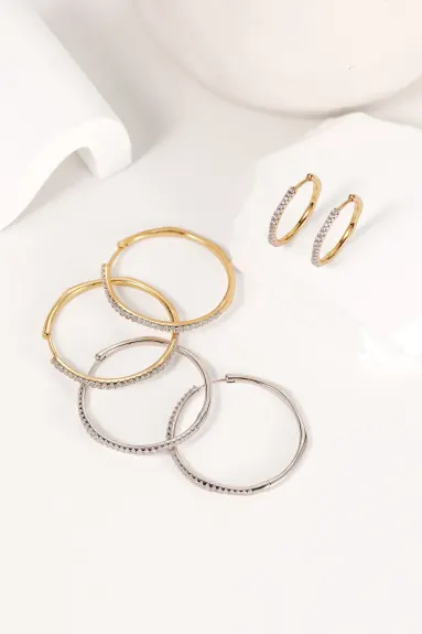 Classicharms-Gaia Celestial Sunburst Mini Hoop Earrings