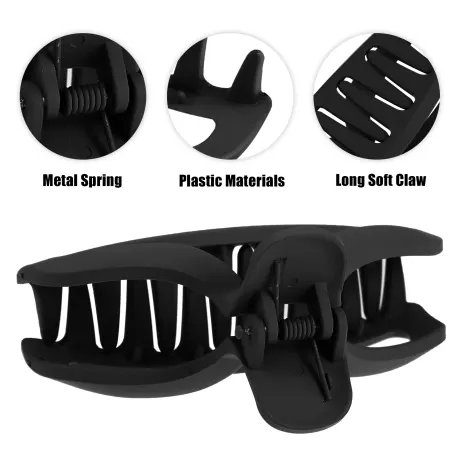 Unique Bargains - Plastic Basic Solid Hair Claws