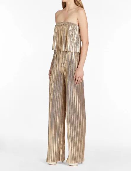 Amanda Uprichard - Collina Jumpsuit In Pleats