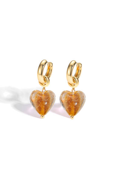 Classicharms-Esmée Glaze Heart Dangle Earrings