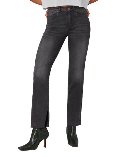 JASPER-SG Jean droit taille mi-haute