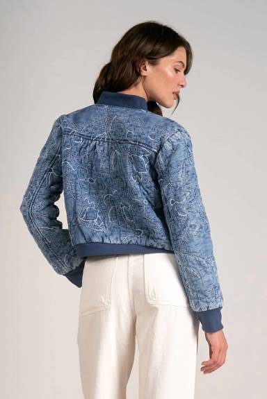 ELAN - Floral Quilted Bomber