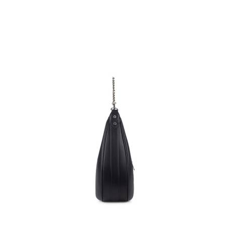 Lambert - The Jenny - Black Vegan Leather Hobo Handbag