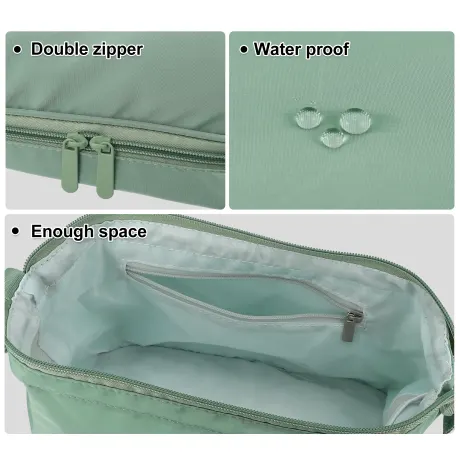 Unique Bargains- Trousse de maquillage de toilette imperméable de voyage