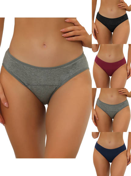 Allegra K- Mid-Rise Hipster Panties Pack, Combo4