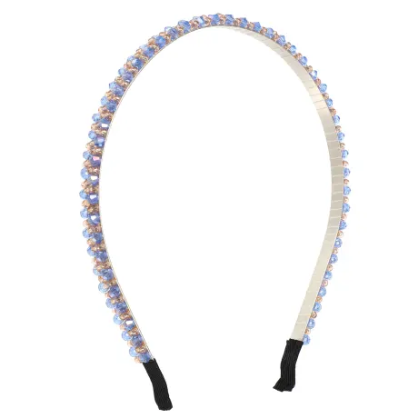 Unique Bargains- 2 Rows Rhinestone Hairband Headband