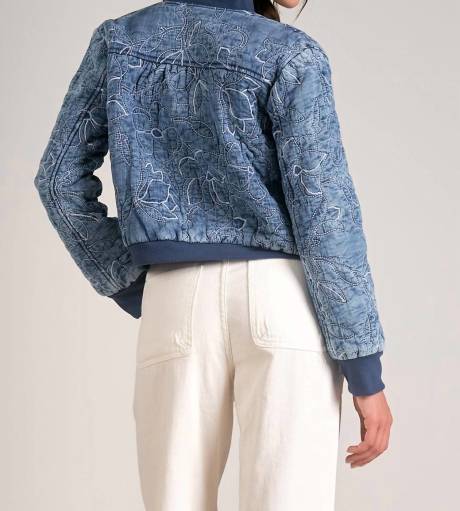 ELAN - Floral Quilted Bomber