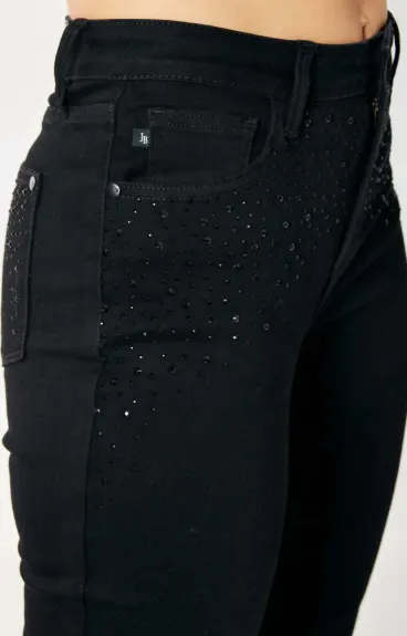 Judy Blue Jeans skinny à strass pour femmes