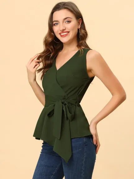 Allegra K- Satin Spaghetti Strap Top