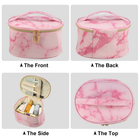 Unique Bargains- Marble Print Travel Bag Makeup Organizer