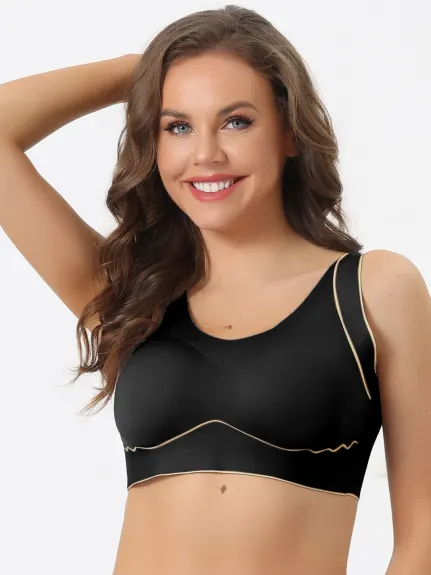 Allegra K- Non-wire Non-Marking Workout Yoga Sports Bra