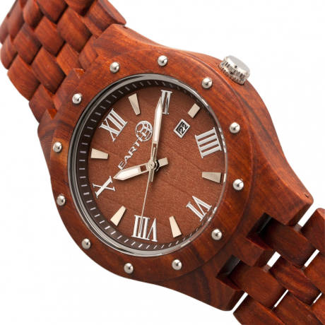 Earth Wood - Montre bracelet Inyo avec date - Olive