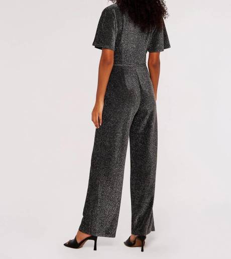 APRICOT - Silver Lurex Jumpsuit