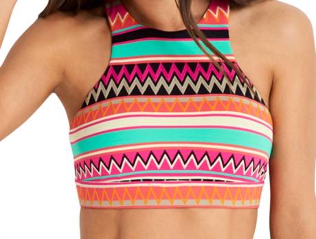 Seafolly Soutien-gorge de sport à col montant Low Impact