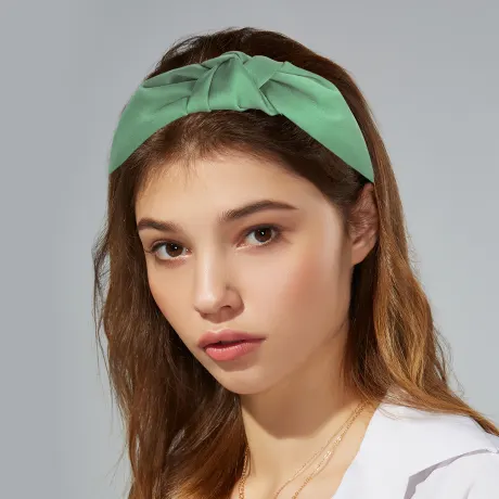 Unique Bargains- Silk Cross Knotted Headband Hairband