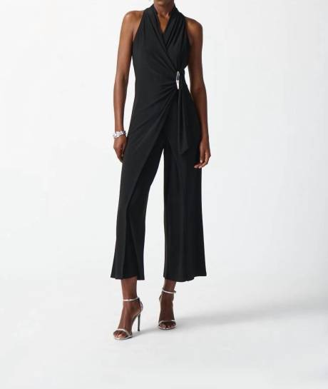 Joseph Ribkoff - Silky Wrap Culotte Jumpsuit