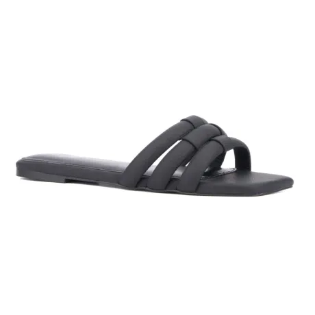 Fashion To Figure Women's Gaiana Flat Sandal - WIDE WIDTH