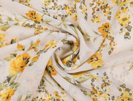 Allegra K- Floral Chiffon Long Scarf Wrap Shawl