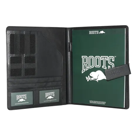 ROOTS Magnetic Tab Closure Padfolio