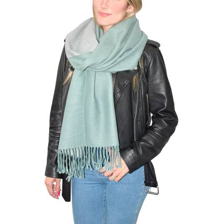 REVERSIBLE TWO TONE  SCARF