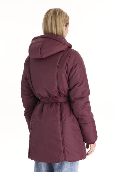 Rachel - 3 in 1 Maternity Coat With Belt - Modern Eternity Maternity