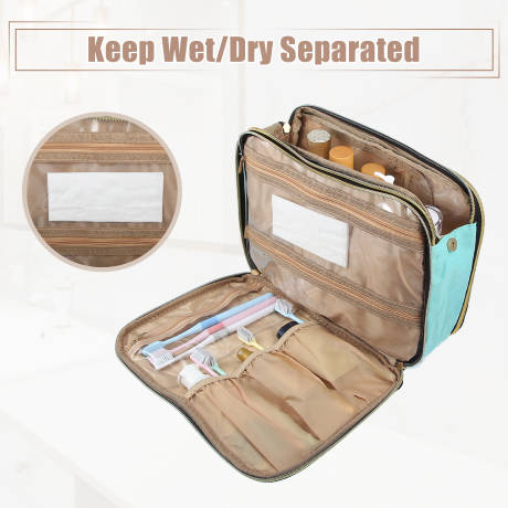 Unique Bargains- Large Toiletry Makeup Travel Bag Water-resistant