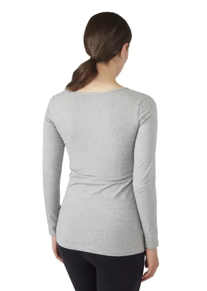 Charlotte Long Sleeves Round Neck Nursing Top - Modern Eternity Maternity