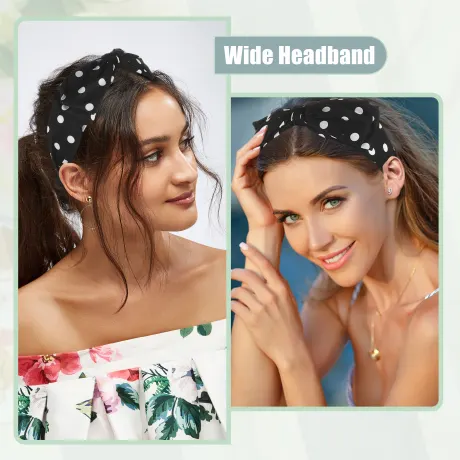 Unique Bargains- Polka Dots large arc Headbands