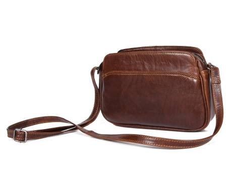 Aaron Leather Goods- Polaris Leather Crossbody Bag