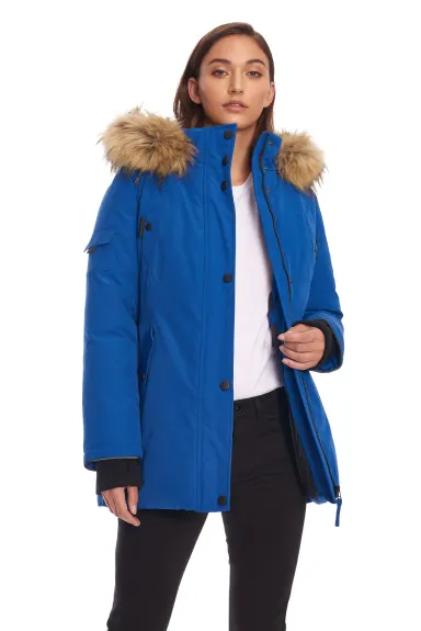 Alpine North - GLACIER | Veste d’hiver type parka femme recyclée duvet végan