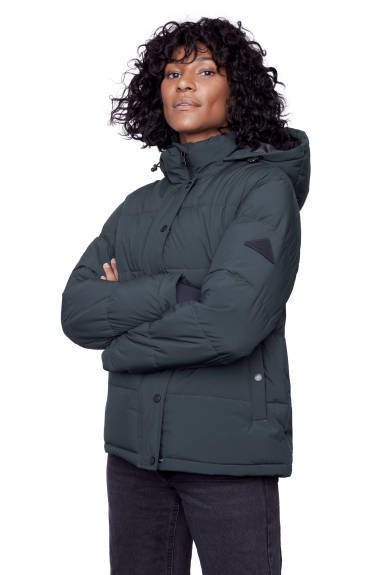 Alpine North - FORILLON | Manteau court matelassé en duvet vegan recyclé pour femme