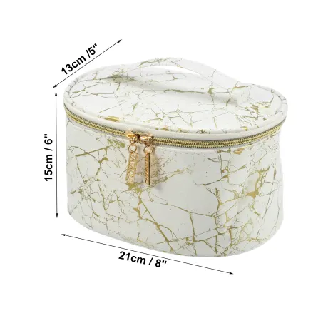 Unique Bargains- Marble Print Travel Bag Makeup Organizer