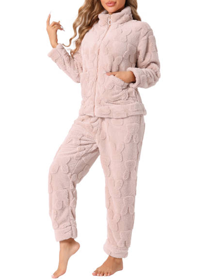 Cheibear - Flannel Winter Pajama Lounge Set