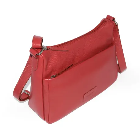 Club Rochelier Ladies' Leather Medium Multi Zip Crossbody